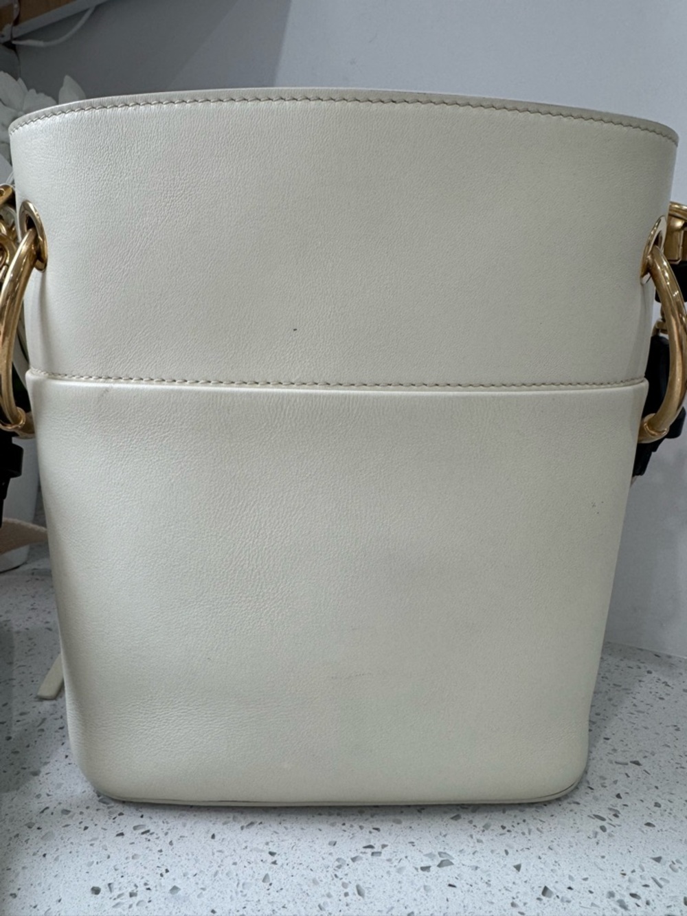 Chloe Ivory Leather Roy crossbody shoulder Bag - Picture 6 of 13